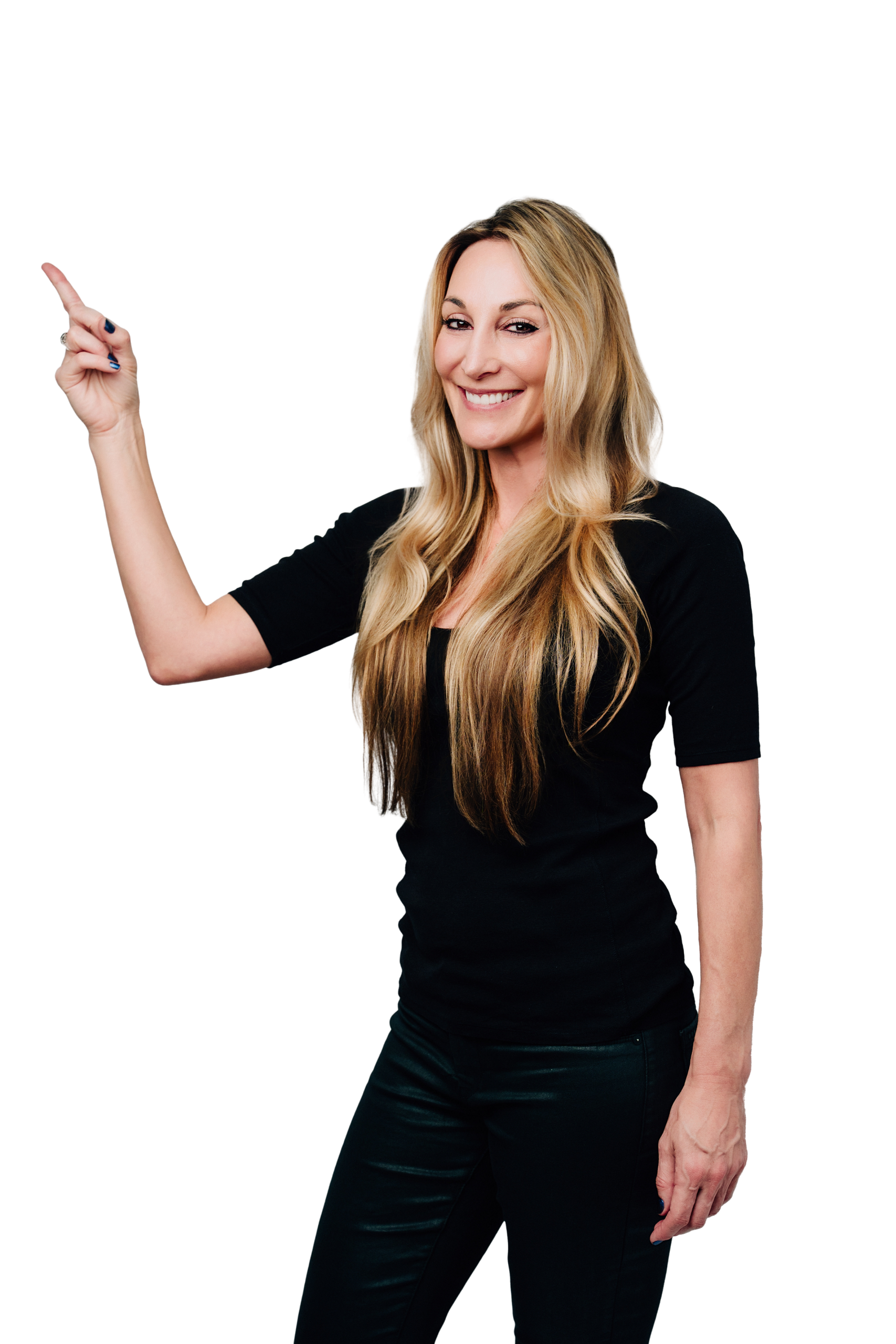 Shanon Pointing Up